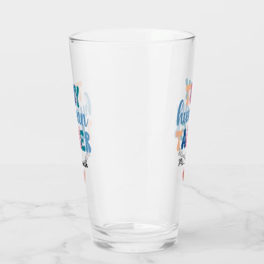 小さな人間の飼い主 | カスタム先生名 タンブラーグラス (右)