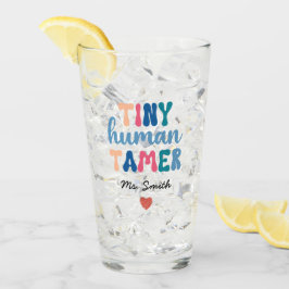小さな人間の飼い主 | カスタム先生名 タンブラーグラス