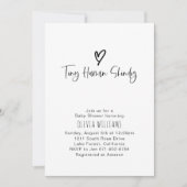 小さな人間のShindigミニマリズム赤ちゃんシャワー 招待状 (正面)