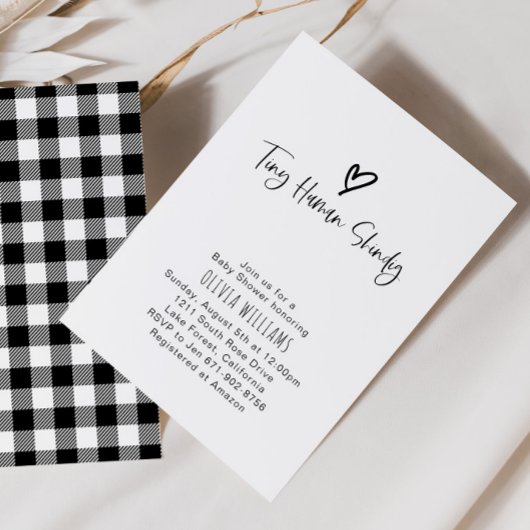 小さな人間のShindigミニマリズム赤ちゃんシャワー 招待状