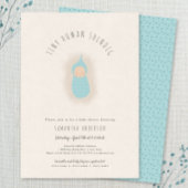 小さな人間のshindig男の子ベビーシャワー招待状 招待状