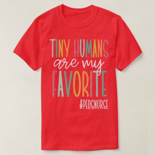 小さな人間は私のお気に入りの可愛いペットナース Tシャツ (デザイン正面)