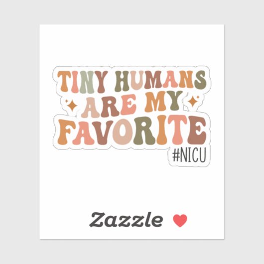 小さな人間は私のお気に入りのNICUナースギフト シール (シート)