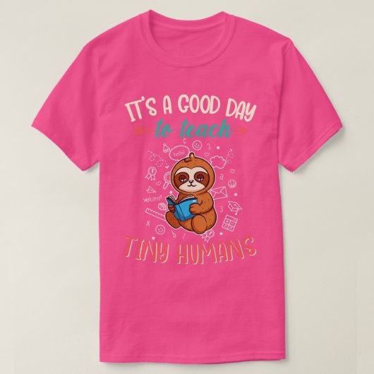 小さな人間教えの素子先生に良い日2 Tシャツ (デザイン正面)