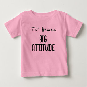 小さな人間、大きな態度 ベビーTシャツ
