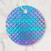 小さな人魚のパターン誕生日 フェイバータグ (裏面)