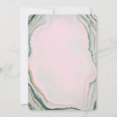 小さな人魚の弓が途中の赤ちゃんシャワー2 招待状 (裏面)