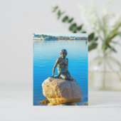 小さな人魚の彫刻,コペンハーゲン,デンマーク ポストカード (スタンド正面)