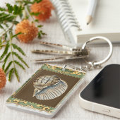 小さな人魚の貝殻 キーホルダー (正面右)