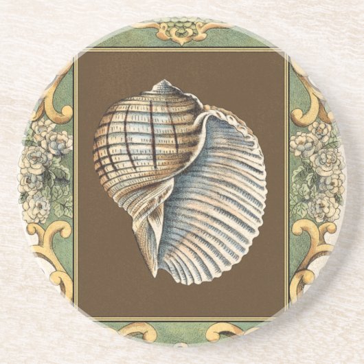 小さな人魚の貝殻 コースター (正面)