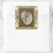 小さな人魚の貝殻 スクエアシール (バッグ)