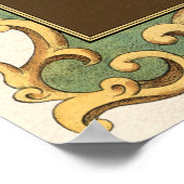 小さな人魚の貝殻 ポスター (角)