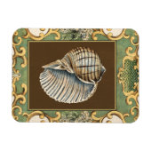 小さな人魚の貝殻 マグネット (横)