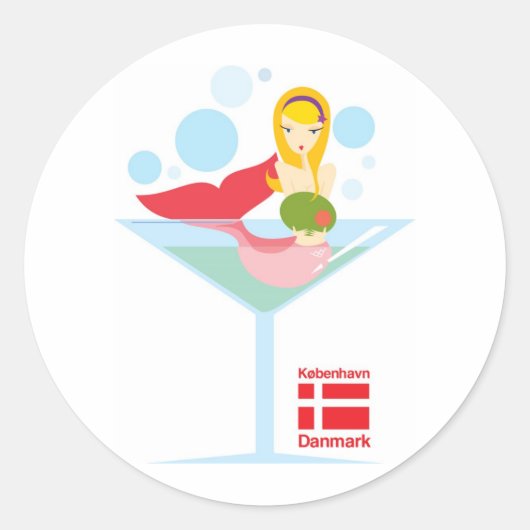 小さな人魚 ラウンドシール (正面)