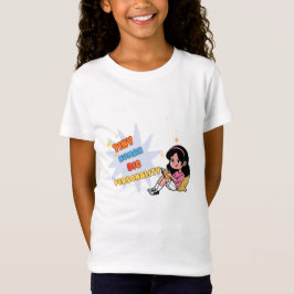 小さな人 大きな個性 面白い女の子 キッズ Tシャツ