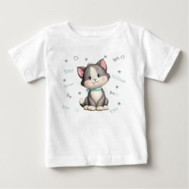 小さな人、大猫態度 ベビーTシャツ