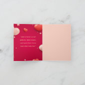 小さな仕草の中に愛は見つかる、バレンタインデーのカード シーズンカード (内部)