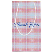 小さな任意の大事な行事デザイナーありがとう抱き枕 スモールペーパーバッグ (裏面)