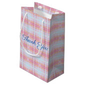 小さな任意の大事な行事デザイナーありがとう抱き枕 スモールペーパーバッグ (裏面アングル)