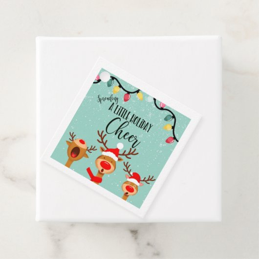 小さな休日の応援を広げるクリスマス フェイバータグ (インサイチュ)