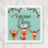 小さな休日の応援を広げるクリスマス フェイバータグ (裏面)