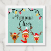 小さな休日の応援を広げるクリスマス フェイバータグ (正面)