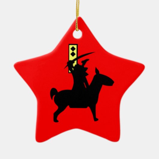 小さな侍 セラミックオーナメント (正面)