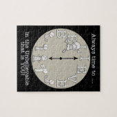 小さな信じ男の子と時計 ジグソーパズル (横)