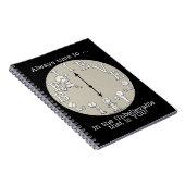 小さな信じ男の子と時計 ノートブック (右側)