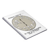 小さな信じ男の子と時計 ノートブック (右側)