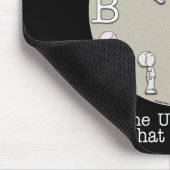 小さな信じ男の子と時計 マウスパッド (コーナー)