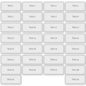 小さな個別文字ラベル シール (正面)