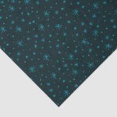 小さな優美な青い雪の結晶クリスマス 薄葉紙 (詳細)