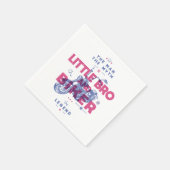 小さな兄弟とバイクもしくは自転車に乗る人の男の神話の伝説 スタンダードカクテルナプキン (角)