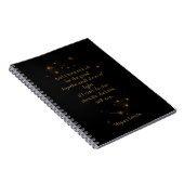 小さな光の輝きに希望を Spiral Notebook ノートブック (右側)