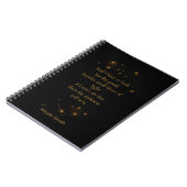 小さな光の輝きに希望を Spiral Notebook ノートブック (左側)