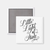 小さな光の鉱山タイポグラフィ マグネット (正面/裏面)