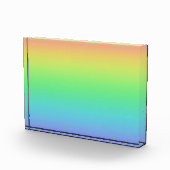 小さな八角形レインボーアクリルブロック フォトブロック (右)