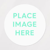 小さな円の衣類ラベル ラベル (デザイン2)