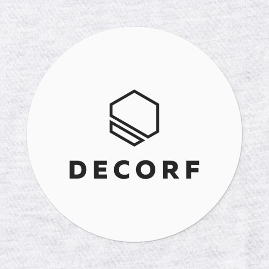 小さな円の衣類ラベル ラベル (デザイン1)