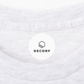 小さな円の衣類ラベル ラベル (貼付)