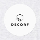 小さな円の衣類ラベル ラベル (デザイン2)