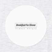 小さな円の衣類ラベル ラベル (デザイン1)