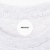 小さな円の衣類ラベル ラベル (貼付)