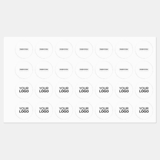 小さな円の衣類ラベル ラベル (シート)