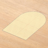 小さな円を持つ黄色と白の背景 アクリル招待状 (レイダウン)