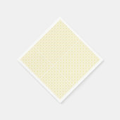 小さな円を持つ黄色と白の背景 スタンダードカクテルナプキン (角)