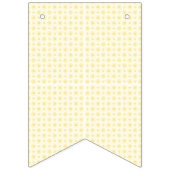 小さな円を持つ黄色と白の背景 バンティングフラッグ (第2の旗)