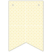 小さな円を持つ黄色と白の背景 バンティングフラッグ (第3の旗)