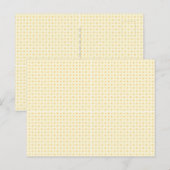 小さな円を持つ黄色と白の背景 ポストカード (正面/裏面)